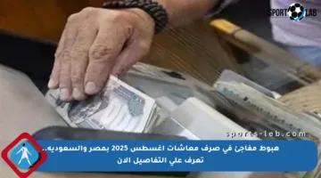 هبوط مفاجئ في صرف معاشات أغسطس 2025 بمصر والسعودية.. تعرف على التفاصيل الآن